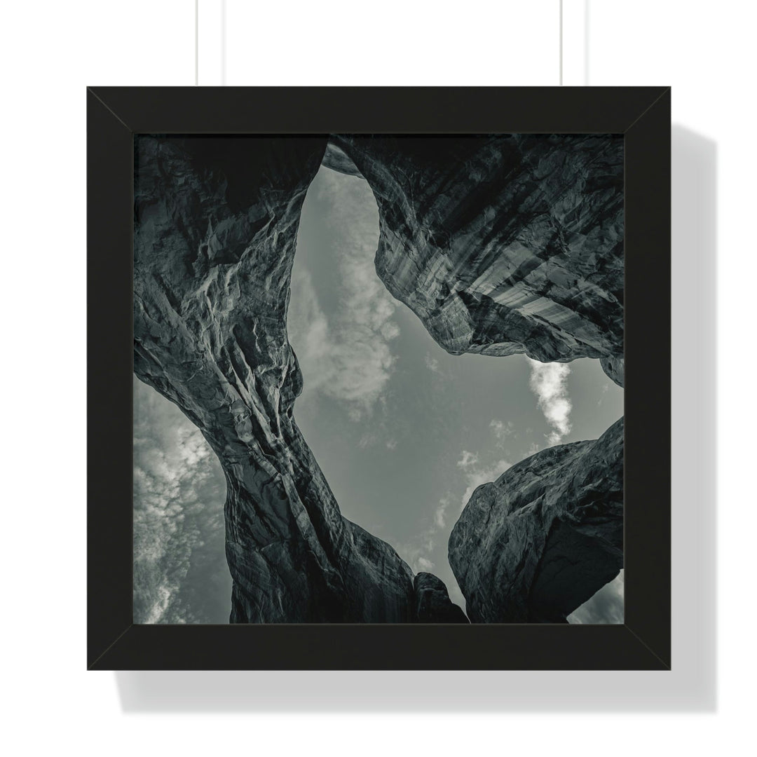 Natural Frames Part 3 in Black and White - Framed Print - Visiting This World