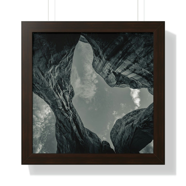 Natural Frames Part 3 in Black and White - Framed Print - Visiting This World