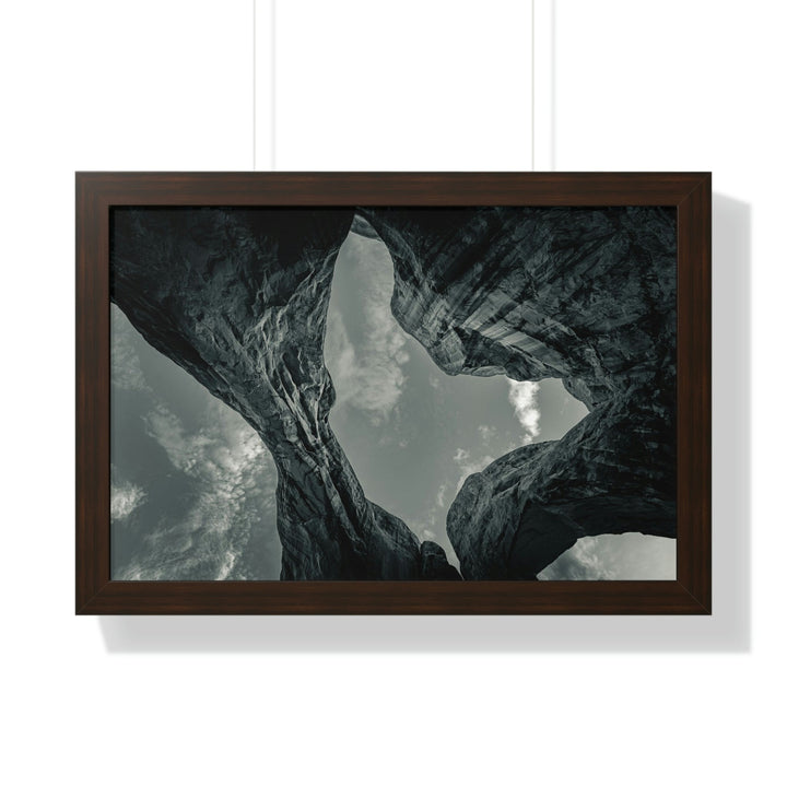 Natural Frames Part 3 in Black and White - Framed Print - Visiting This World