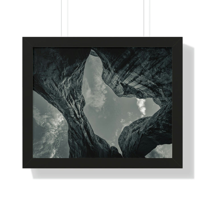 Natural Frames Part 3 in Black and White - Framed Print - Visiting This World