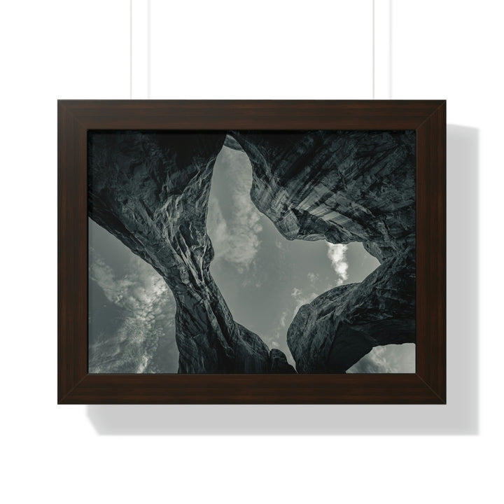 Natural Frames Part 3 in Black and White - Framed Print - Visiting This World