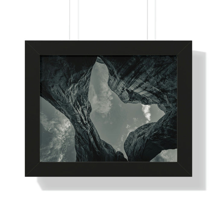 Natural Frames Part 3 in Black and White - Framed Print - Visiting This World