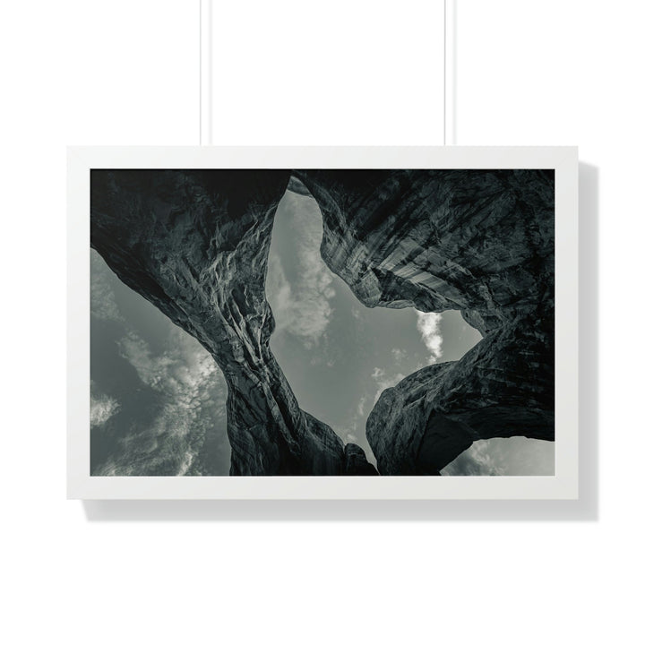 Natural Frames Part 3 in Black and White - Framed Print - Visiting This World