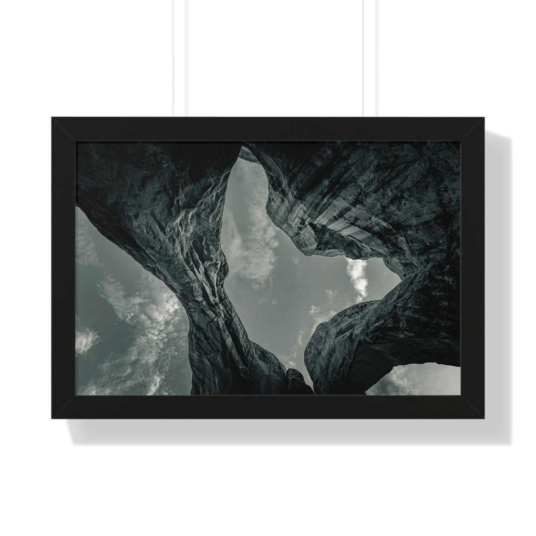 Natural Frames Part 3 in Black and White - Framed Print - Visiting This World