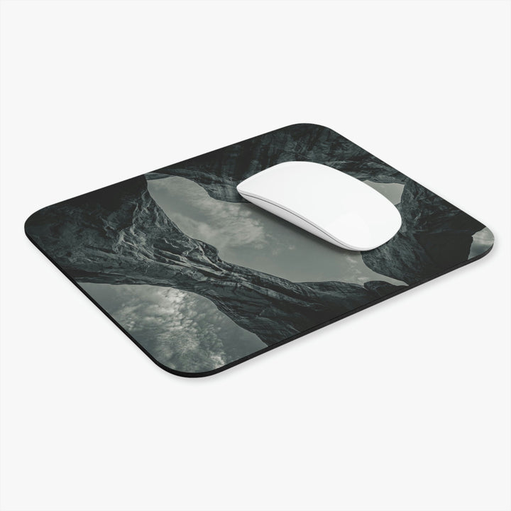 Natural Frames Part 3 in Black and White - Mouse Pad (Rectangle) - Visiting This World