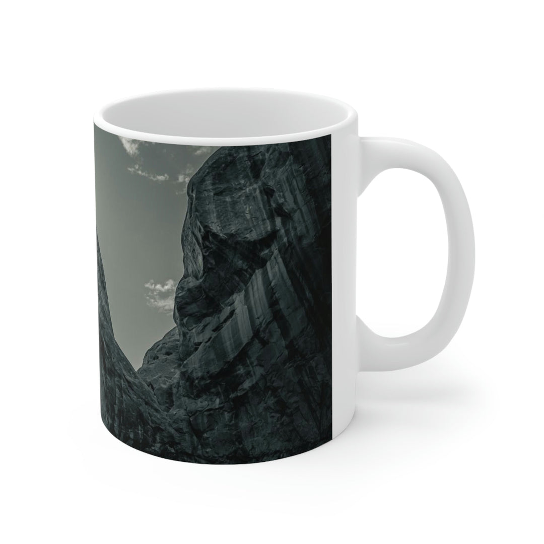 Natural Frames Part 4 in Black and White - Ceramic Mug 11oz - Visiting This World