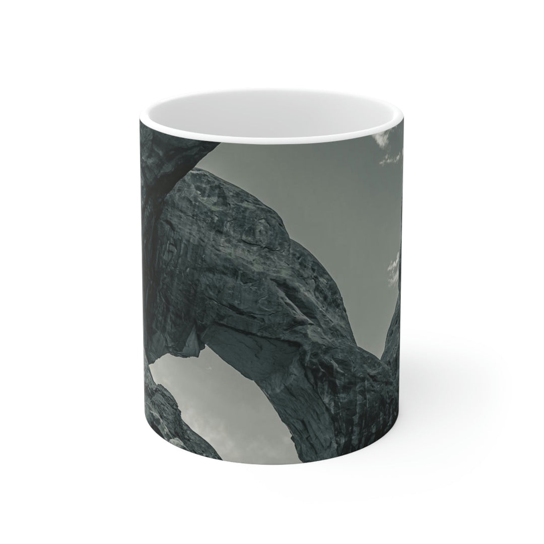 Natural Frames Part 4 in Black and White - Ceramic Mug 11oz - Visiting This World