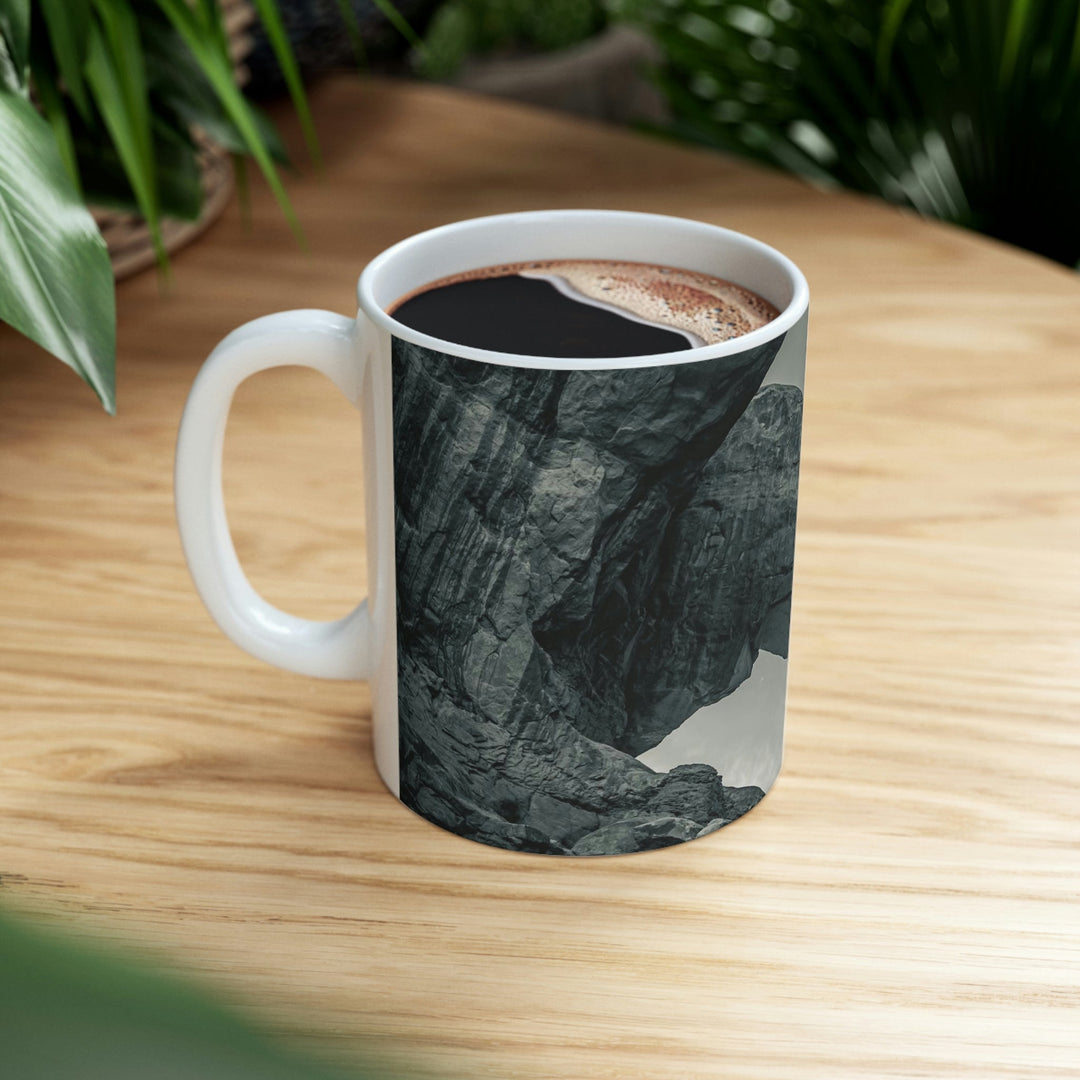 Natural Frames Part 4 in Black and White - Ceramic Mug 11oz - Visiting This World