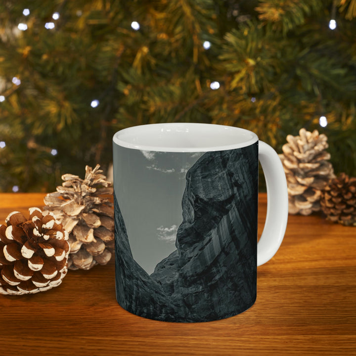 Natural Frames Part 4 in Black and White - Ceramic Mug 11oz - Visiting This World