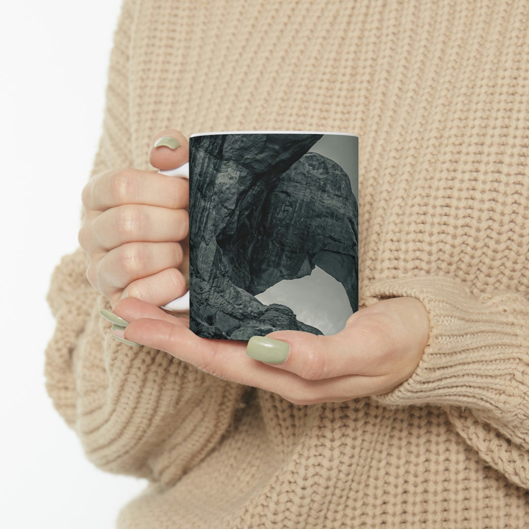 Natural Frames Part 4 in Black and White - Ceramic Mug 11oz - Visiting This World