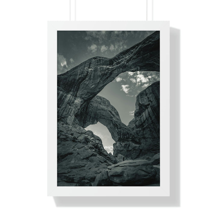 Natural Frames Part 4 in Black and White - Framed Print - Visiting This World