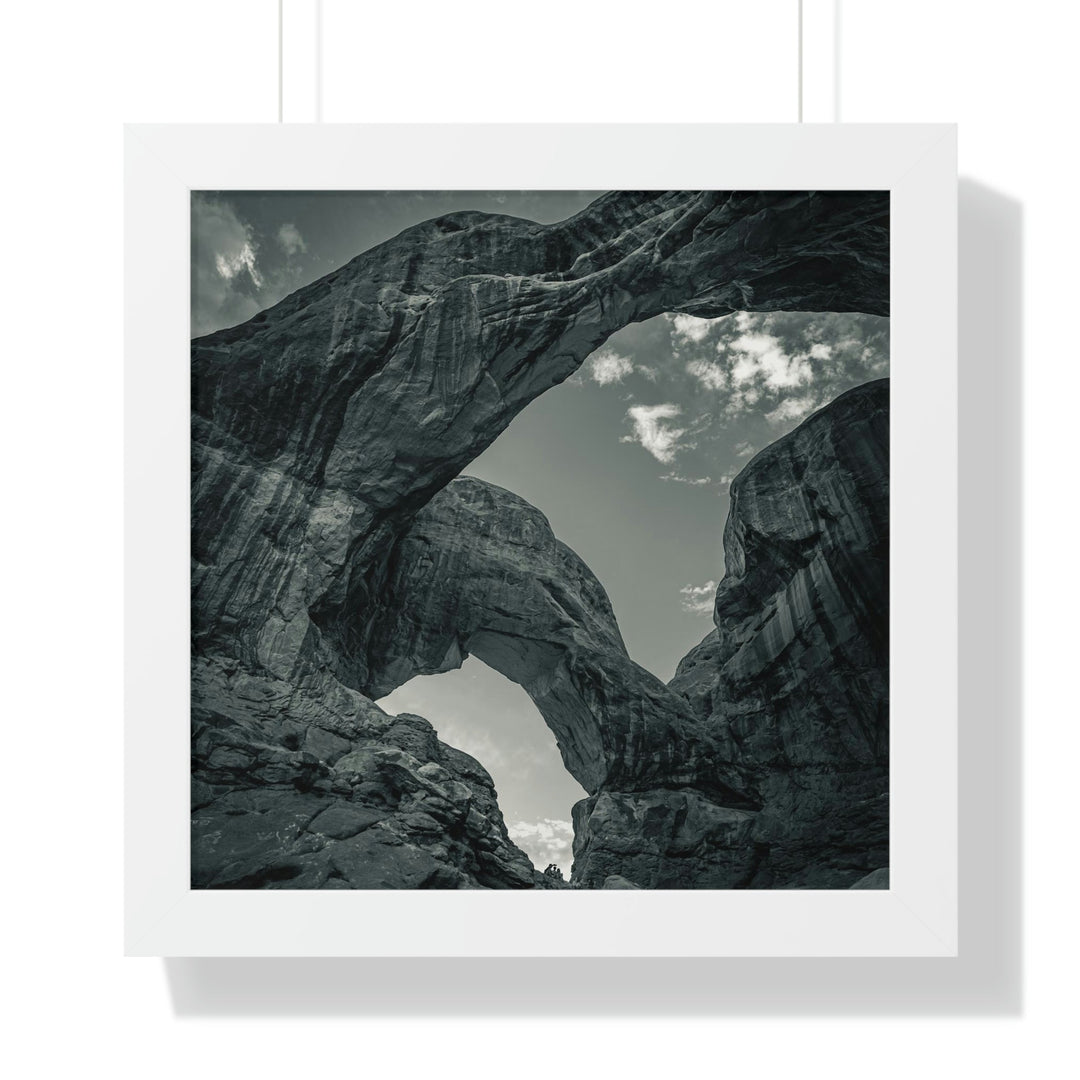 Natural Frames Part 4 in Black and White - Framed Print - Visiting This World