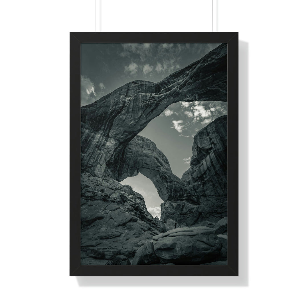 Natural Frames Part 4 in Black and White - Framed Print - Visiting This World