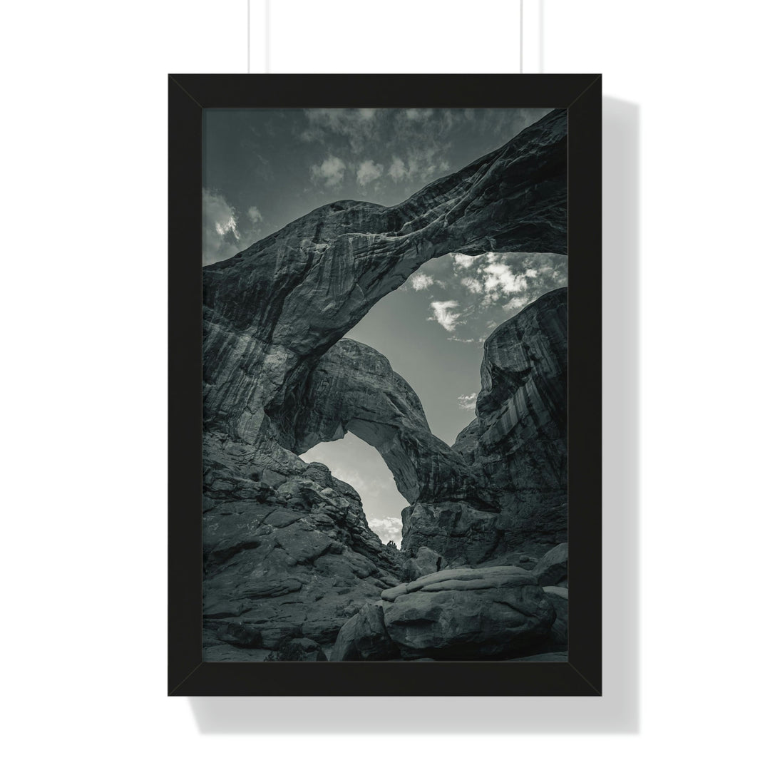 Natural Frames Part 4 in Black and White - Framed Print - Visiting This World