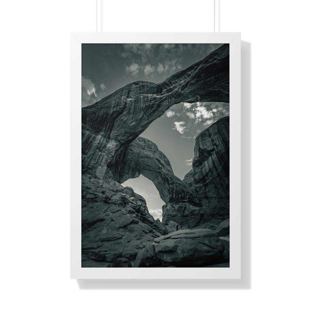 Natural Frames Part 4 in Black and White - Framed Print - Visiting This World