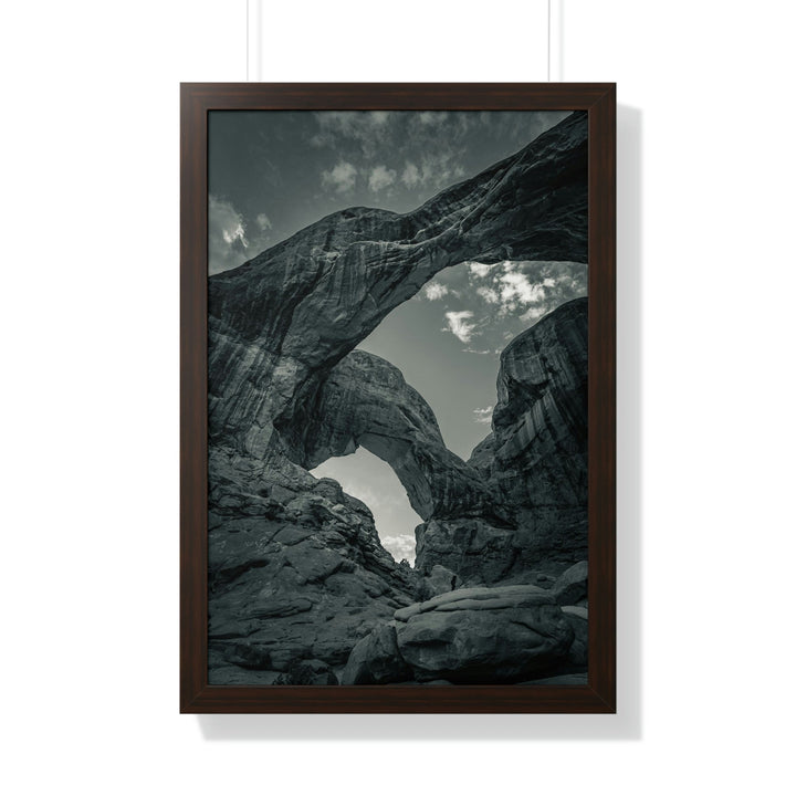 Natural Frames Part 4 in Black and White - Framed Print - Visiting This World