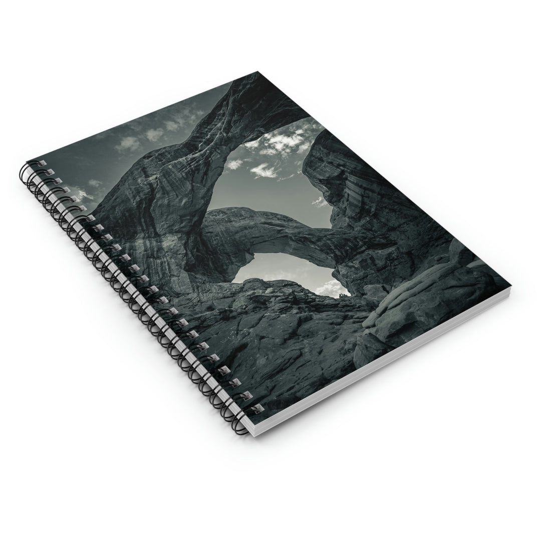 Natural Frames Part 4 in Black and White - Spiral Ruled Line Notebook - Visiting This World