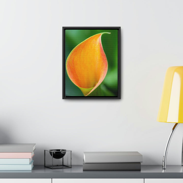 Orange Calla Lily - Canvas with Frame - Visiting This World