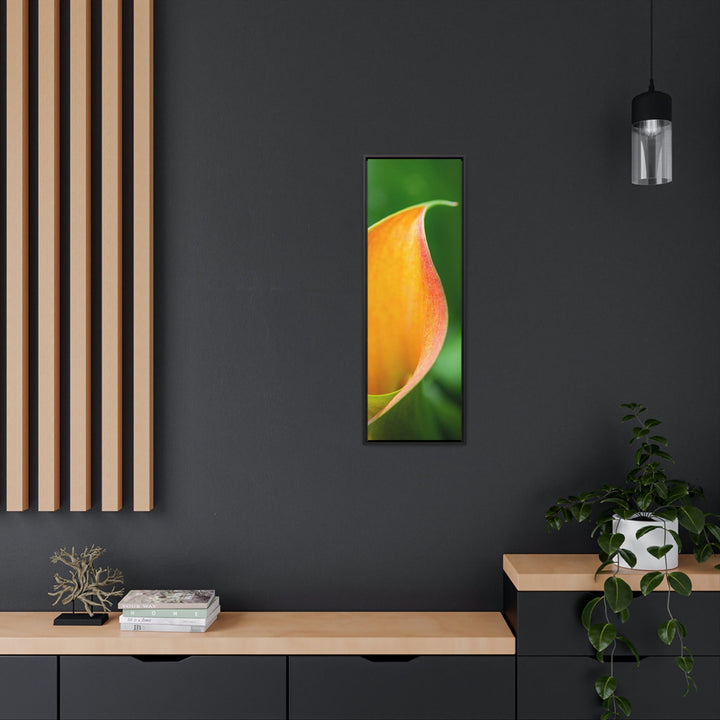 Orange Calla Lily - Canvas with Frame - Visiting This World