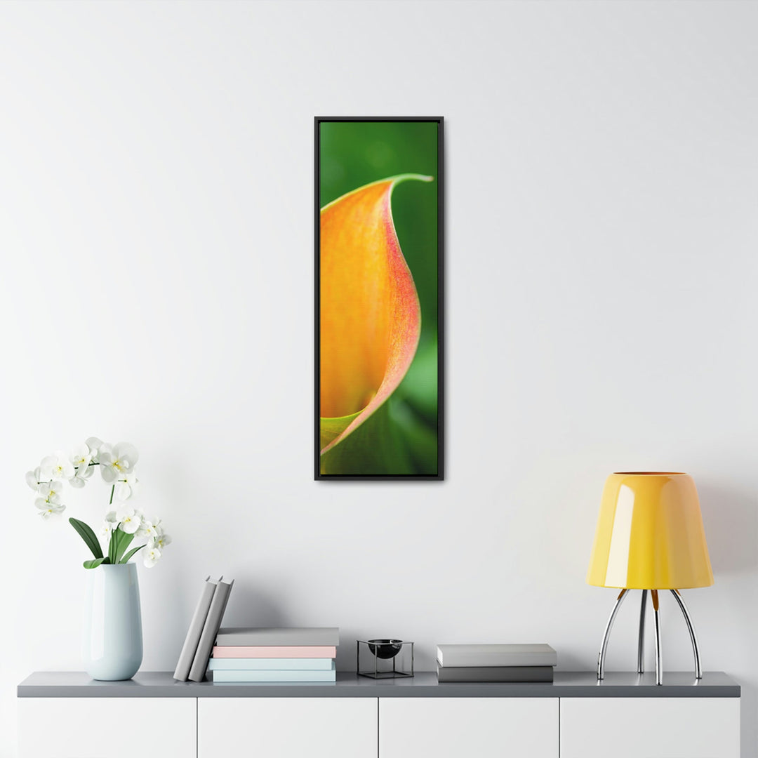 Orange Calla Lily - Canvas with Frame - Visiting This World