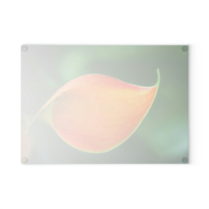 Orange Calla Lily - Glass Cutting Board - Visiting This World