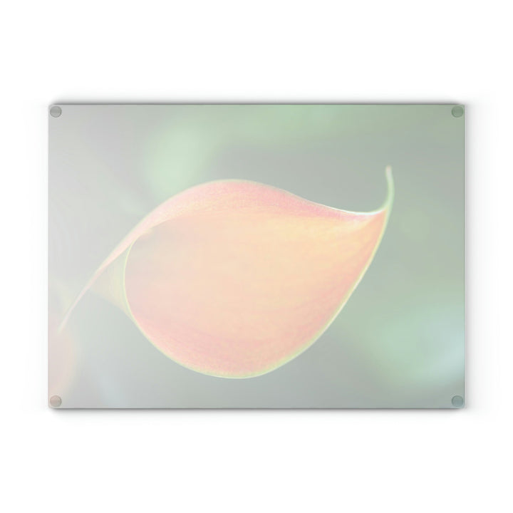 Orange Calla Lily - Glass Cutting Board - Visiting This World