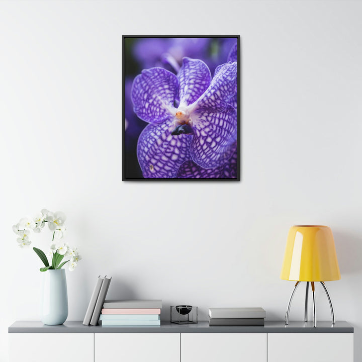 Orchid Detail - Canvas with Frame - Visiting This World