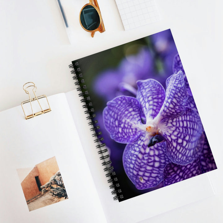 Orchid Detail - Spiral Ruled Line Notebook - Visiting This World