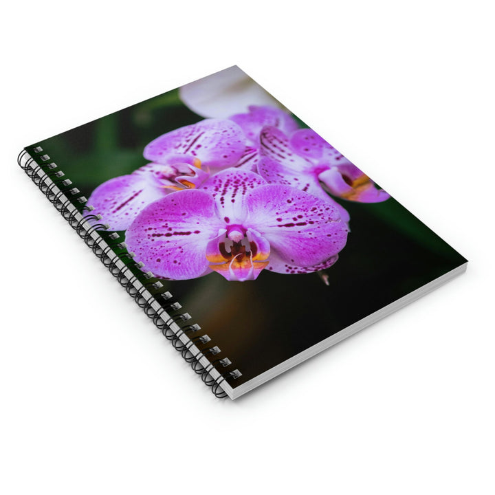 Orchid in Pink - Spiral Ruled Line Notebook - Visiting This World