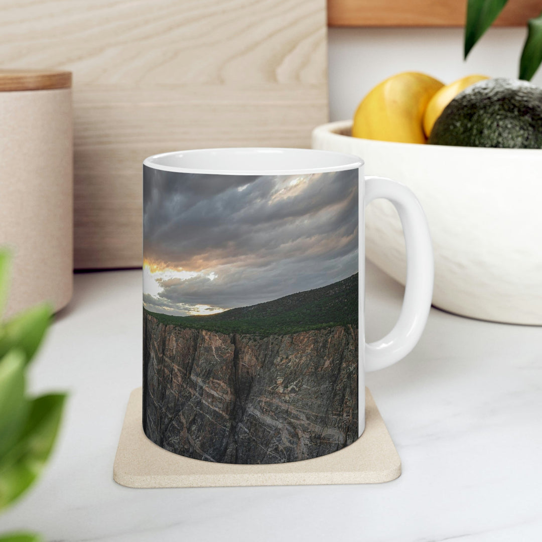 Painted Wall at Sunset Part 1 - Ceramic Mug 11oz - Visiting This World