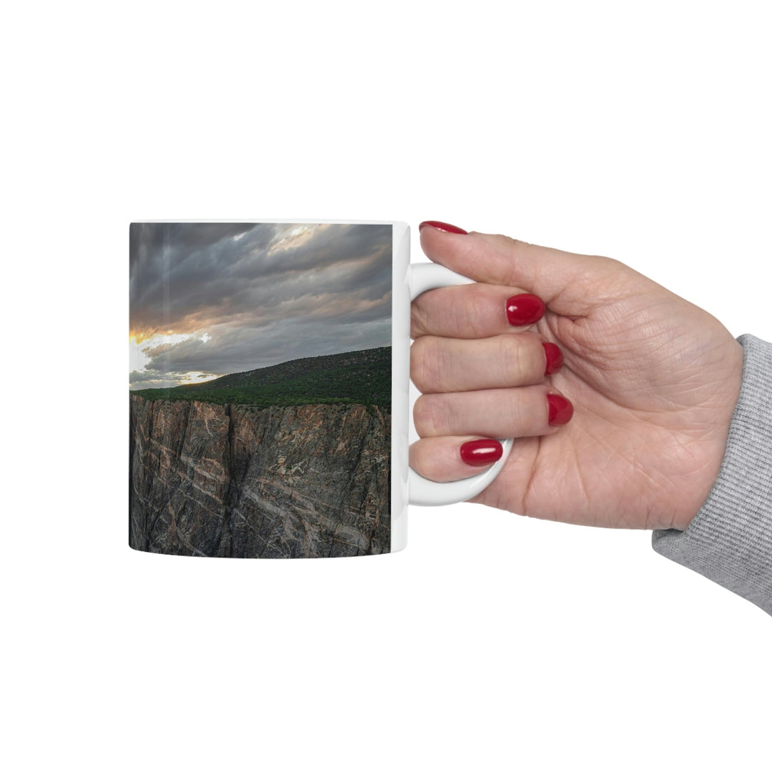 Painted Wall at Sunset Part 1 - Ceramic Mug 11oz - Visiting This World