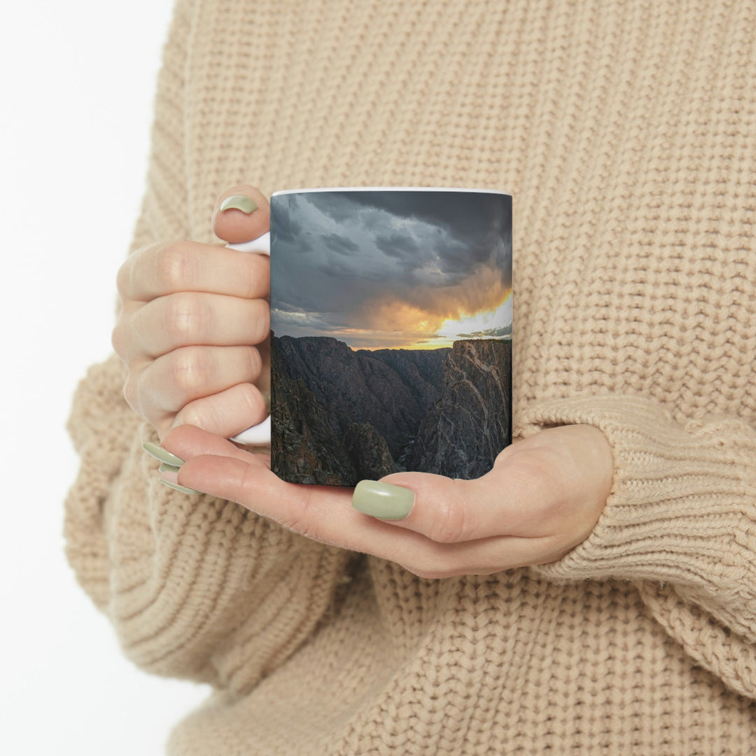 Painted Wall at Sunset Part 1 - Ceramic Mug 11oz - Visiting This World