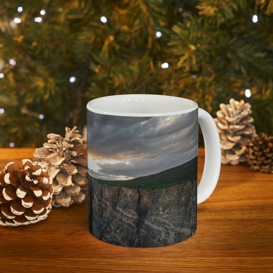 Painted Wall at Sunset Part 1 - Ceramic Mug 11oz - Visiting This World