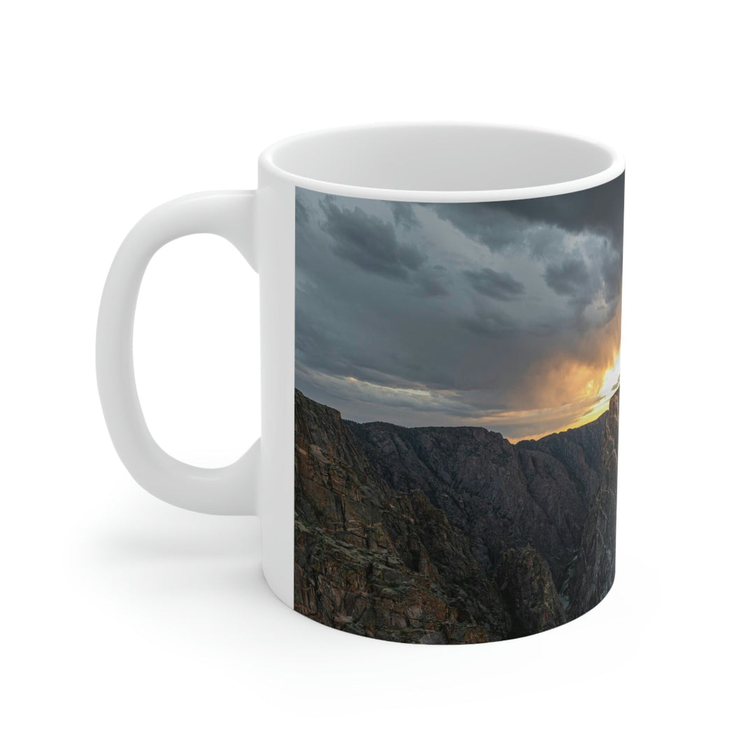 Painted Wall at Sunset Part 1 - Ceramic Mug 11oz - Visiting This World