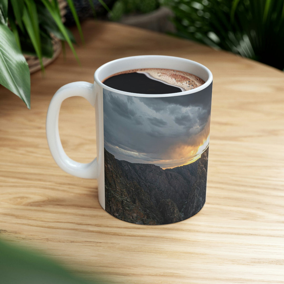 Painted Wall at Sunset Part 1 - Ceramic Mug 11oz - Visiting This World