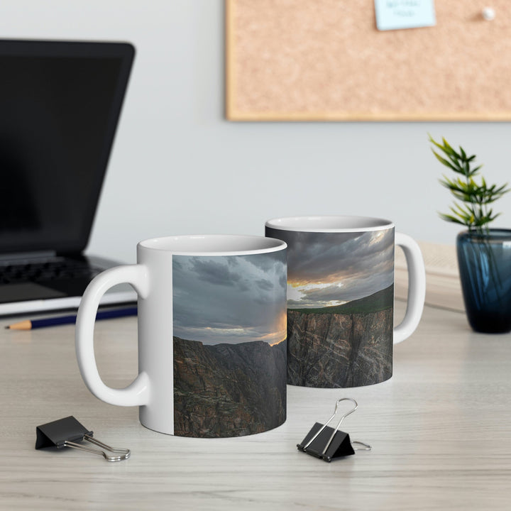 Painted Wall at Sunset Part 1 - Ceramic Mug 11oz - Visiting This World