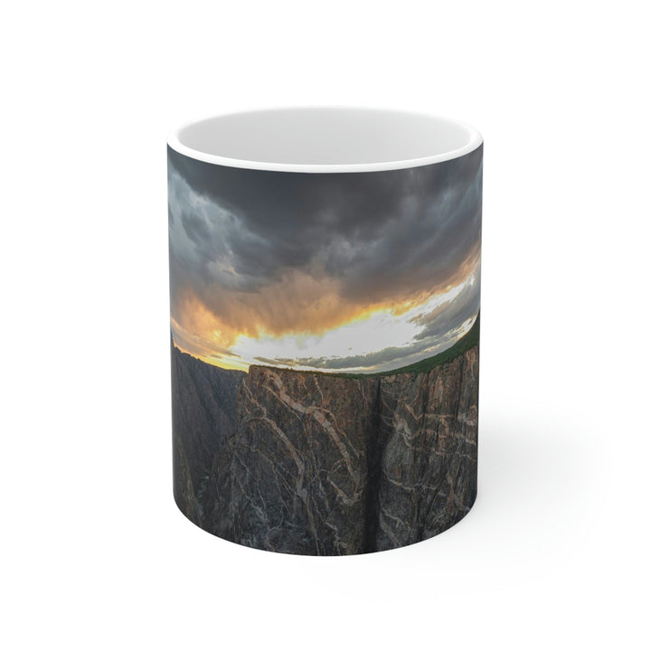 Painted Wall at Sunset Part 1 - Ceramic Mug 11oz - Visiting This World