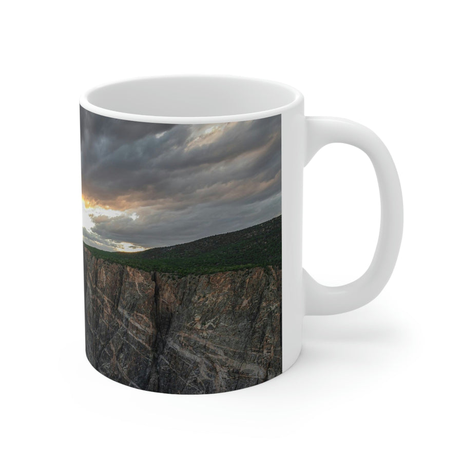 Painted Wall at Sunset Part 1 - Ceramic Mug 11oz - Visiting This World