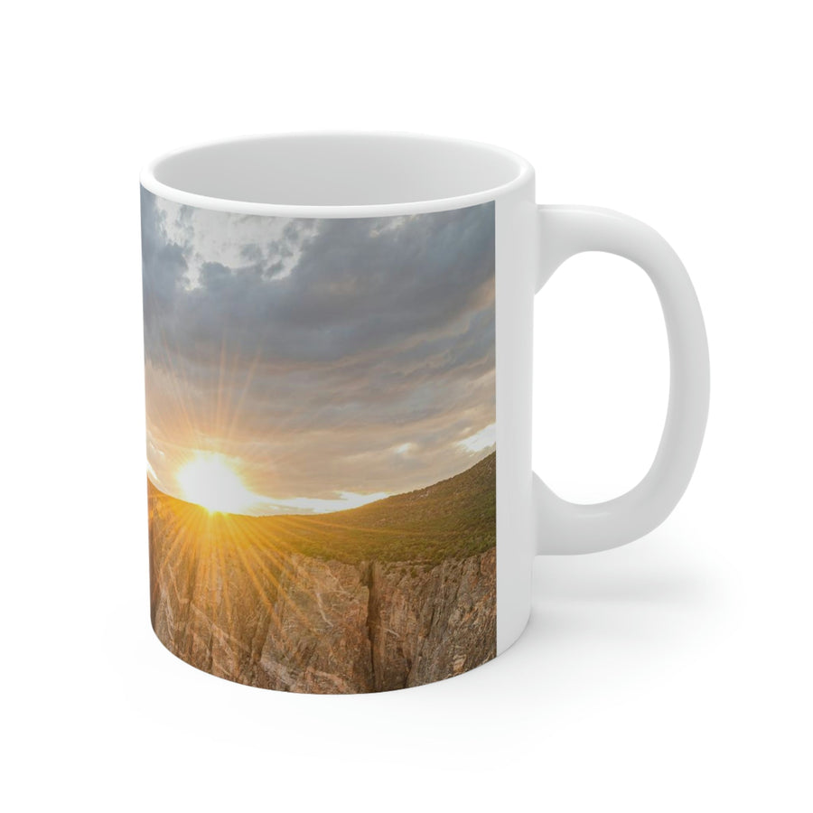 Painted Wall at Sunset Part 2 - Ceramic Mug 11oz - Visiting This World