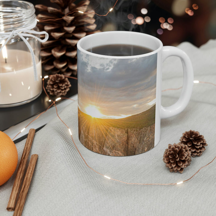 Painted Wall at Sunset Part 2 - Ceramic Mug 11oz - Visiting This World