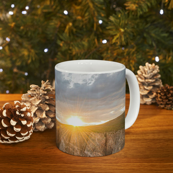 Painted Wall at Sunset Part 2 - Ceramic Mug 11oz - Visiting This World