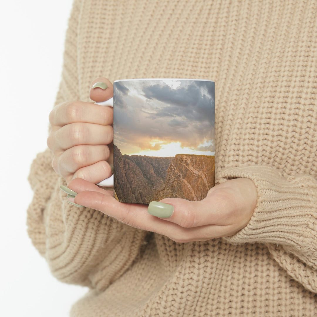 Painted Wall at Sunset Part 2 - Ceramic Mug 11oz - Visiting This World