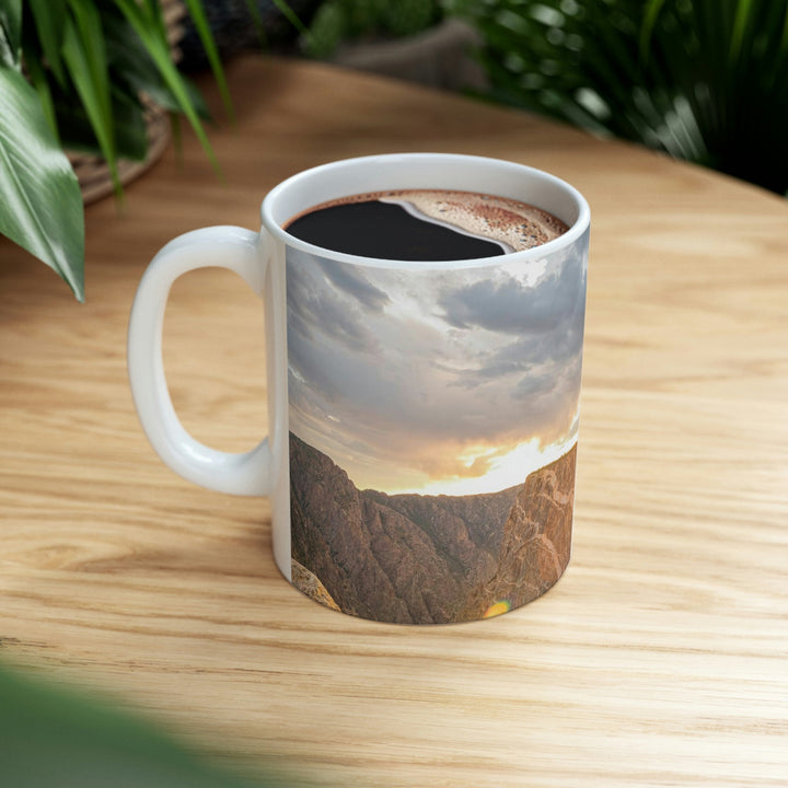 Painted Wall at Sunset Part 2 - Ceramic Mug 11oz - Visiting This World