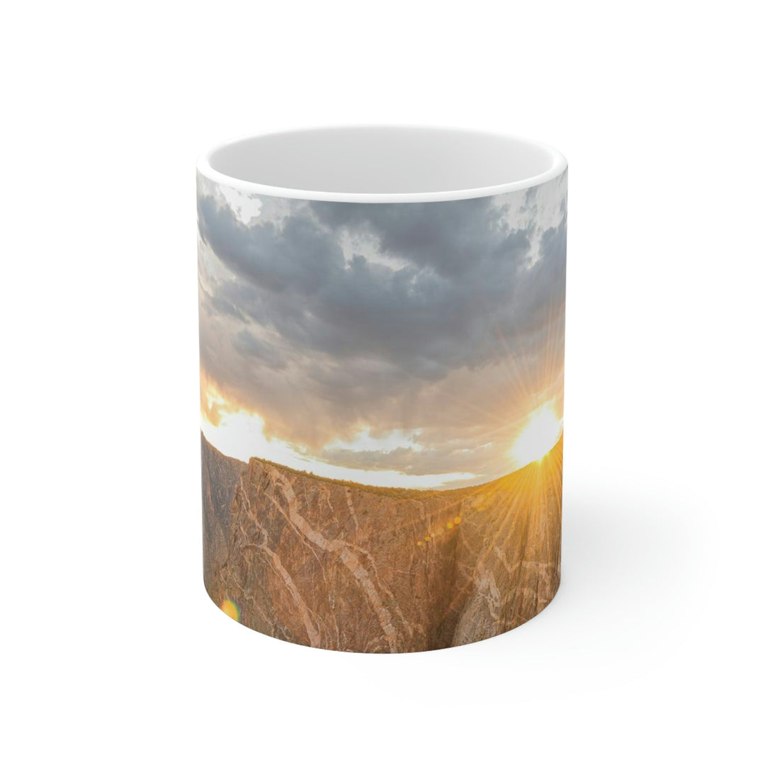 Painted Wall at Sunset Part 2 - Ceramic Mug 11oz - Visiting This World