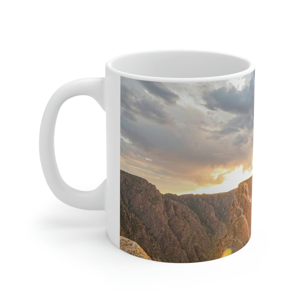 Painted Wall at Sunset Part 2 - Ceramic Mug 11oz - Visiting This World