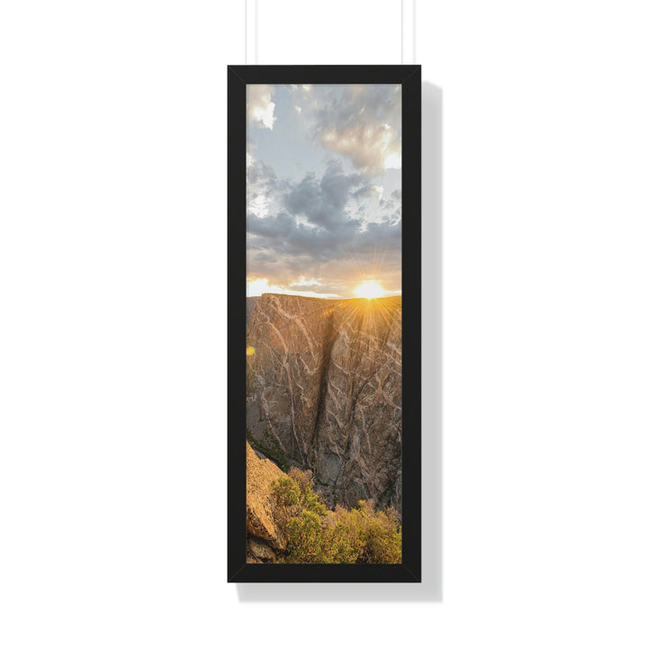 Painted Wall at Sunset Part 2 - Framed Print - Visiting This World