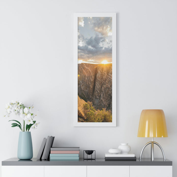 Painted Wall at Sunset Part 2 - Framed Print - Visiting This World