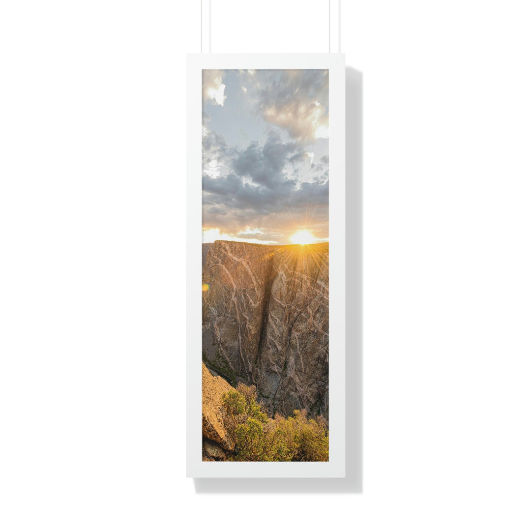 Painted Wall at Sunset Part 2 - Framed Print - Visiting This World