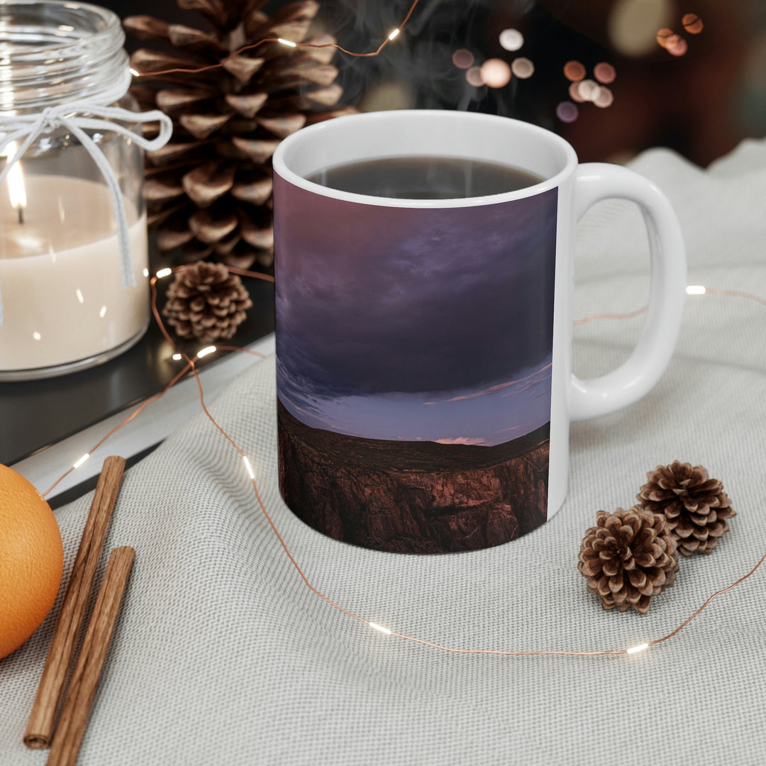 Painted Wall at Sunset Part 3 - Ceramic Mug 11oz - Visiting This World