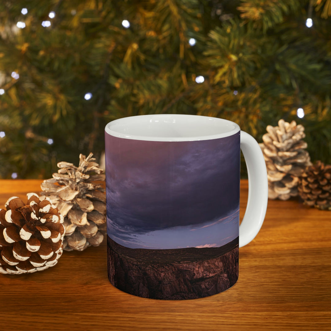 Painted Wall at Sunset Part 3 - Ceramic Mug 11oz - Visiting This World